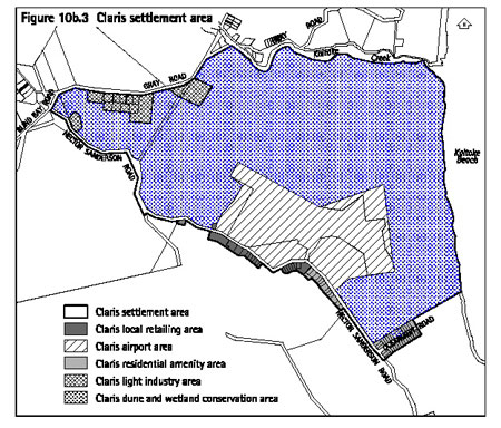 Claris settlement area