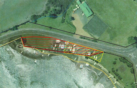 Causeway Road - road stopping and current lease area for the Waiheke Boating Club