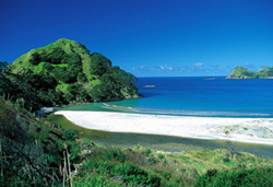 Medlands Beach, Great Barrier Island. Photo courtesy of Tourism Auckland.