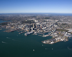 Aerial image of Auckland.
