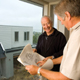 Builders looking at plans.