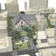 Image of St Patrick's Square after the proposed upgrade.