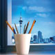 Pencil holder.